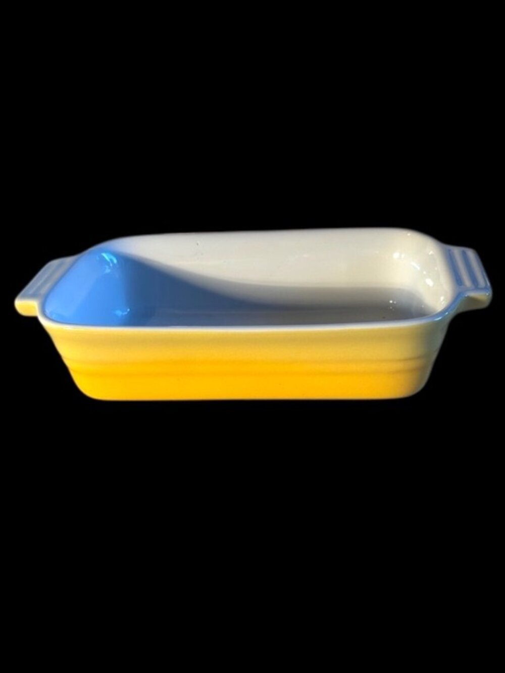 Housewares International Yellow Ombré Mini Rectangular Baker Casserole Dish